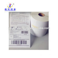 Rollo de la etiqueta de impresión pegatinas de papel adhesivo